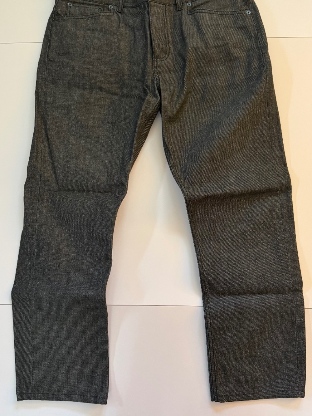 Hermès Paris Men's Charcoal / Black Denim Jeans Made in France Size 46